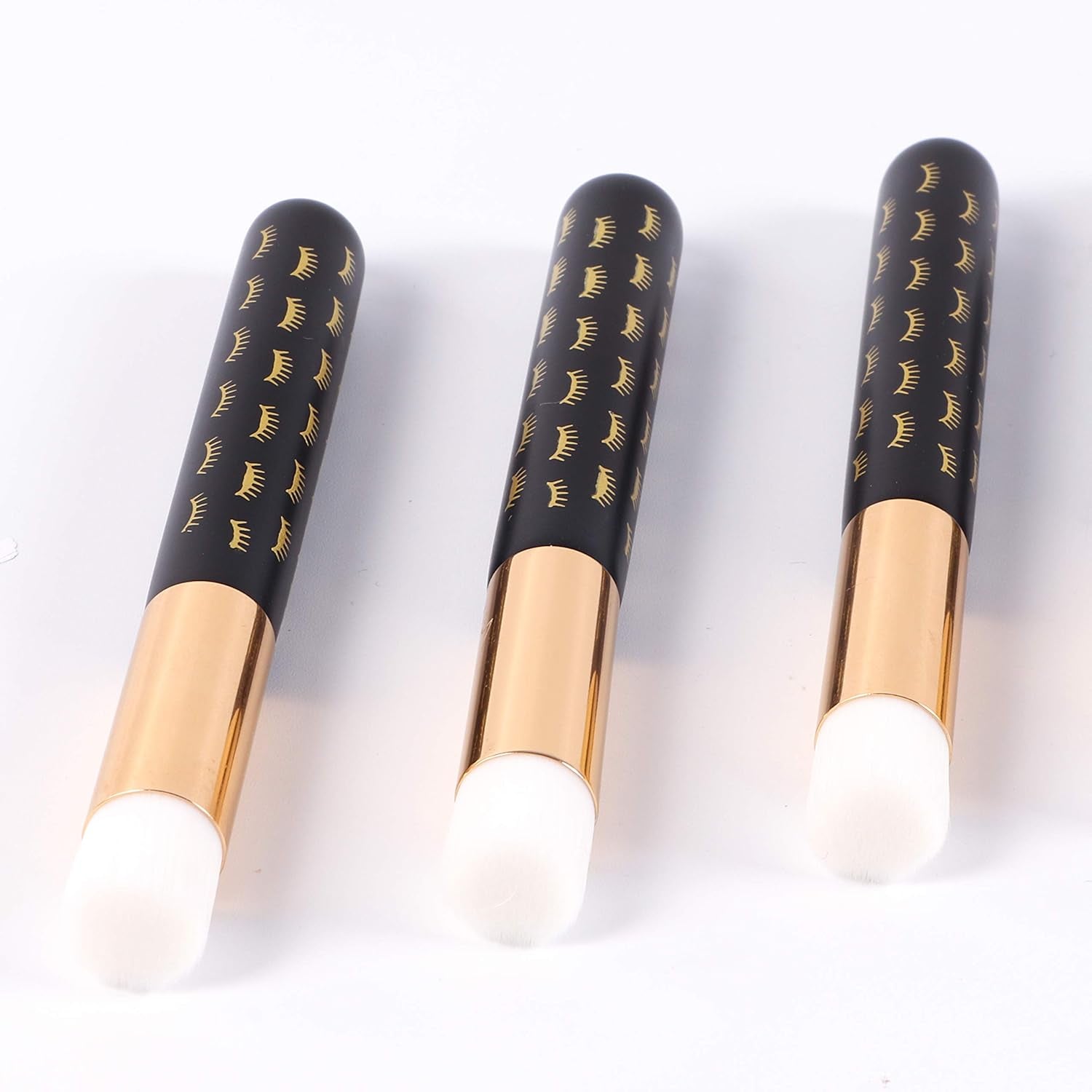 10 Pcs Cute Black Lash Cleanser Brushes Lash Shampoo Brushes for Eyelash Extensions Cosmetic Brushes Peel off Blackhead Brush Remover Tool Nose Cleaning Washing Brush