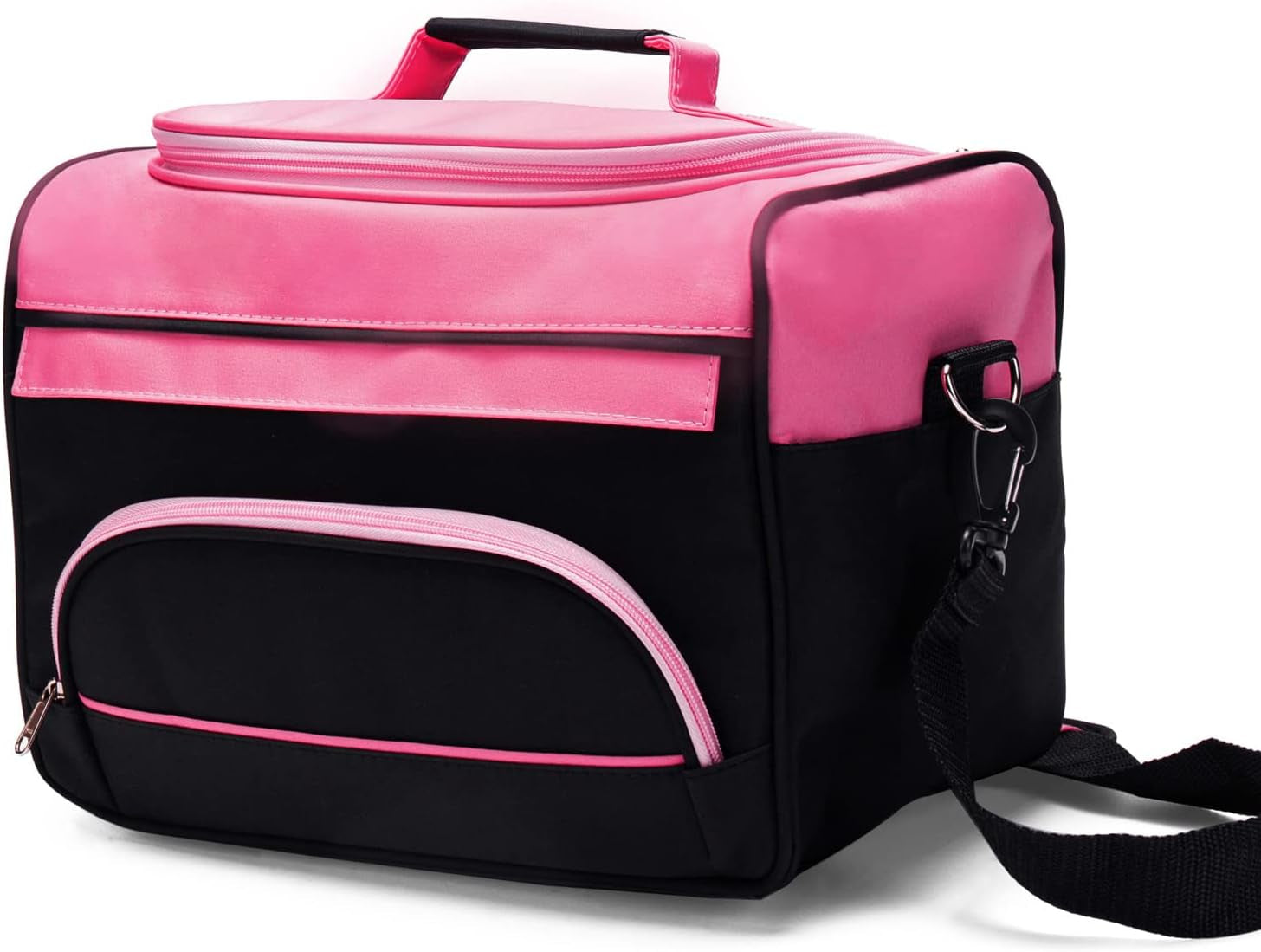 Large Capacity Hairdresser Bag Barber Carrying Case with Handle and Shoulder Strap, Beauty Salon Tool Kits Storage Travel Barber Case Holds Various Hair Cutting Tools Haircutting Bag